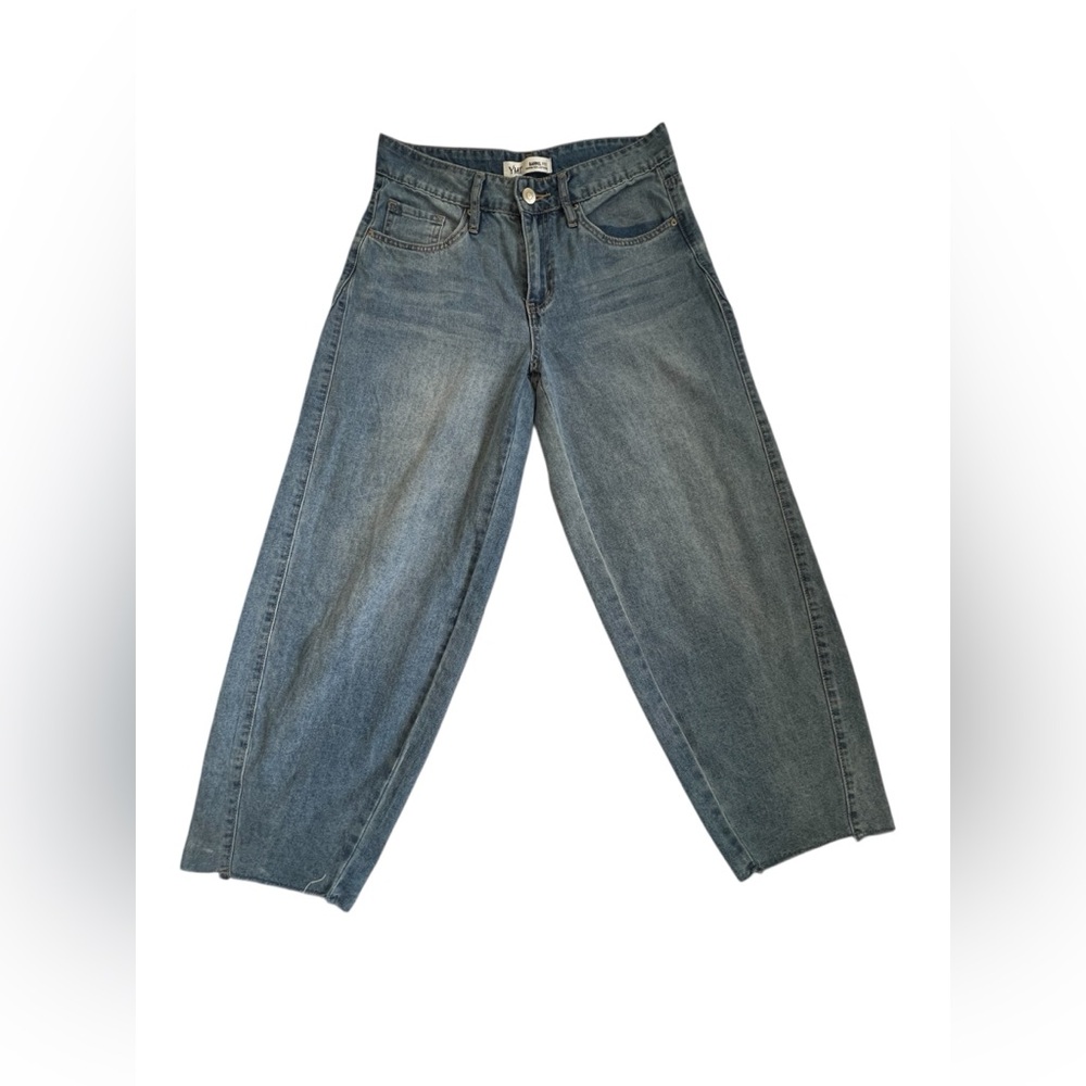YMI Classic Blue Wide-Leg BARREL FIT Jeans
